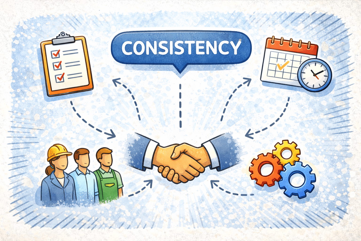 Konsistenz im Vertrieb