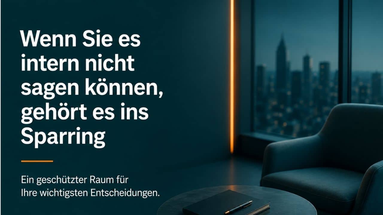 Executive Sparring Coaching Führungskräfte Coaching Geschäftsführer Vorstand , Top Management, C-Level Sparring, Entscheidungen die Sie nicht intern besprechen können Sparring für Führungskräfte